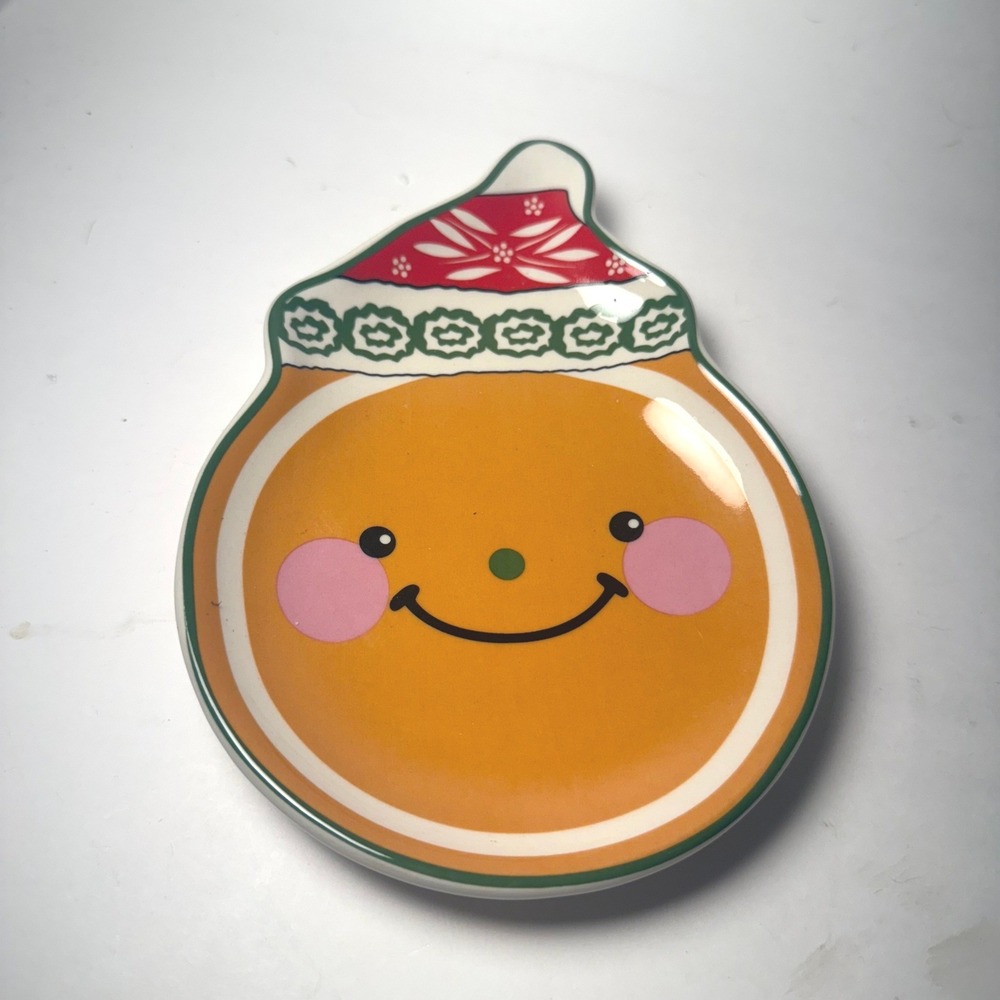 Temp-tations Smiley Gingerbread Man Face WINTER WHIMSY Christmas Spoon Rest